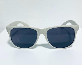 Vintage Grey Wayfarer Sunglasses: 90s Deadstock, UVA Protected