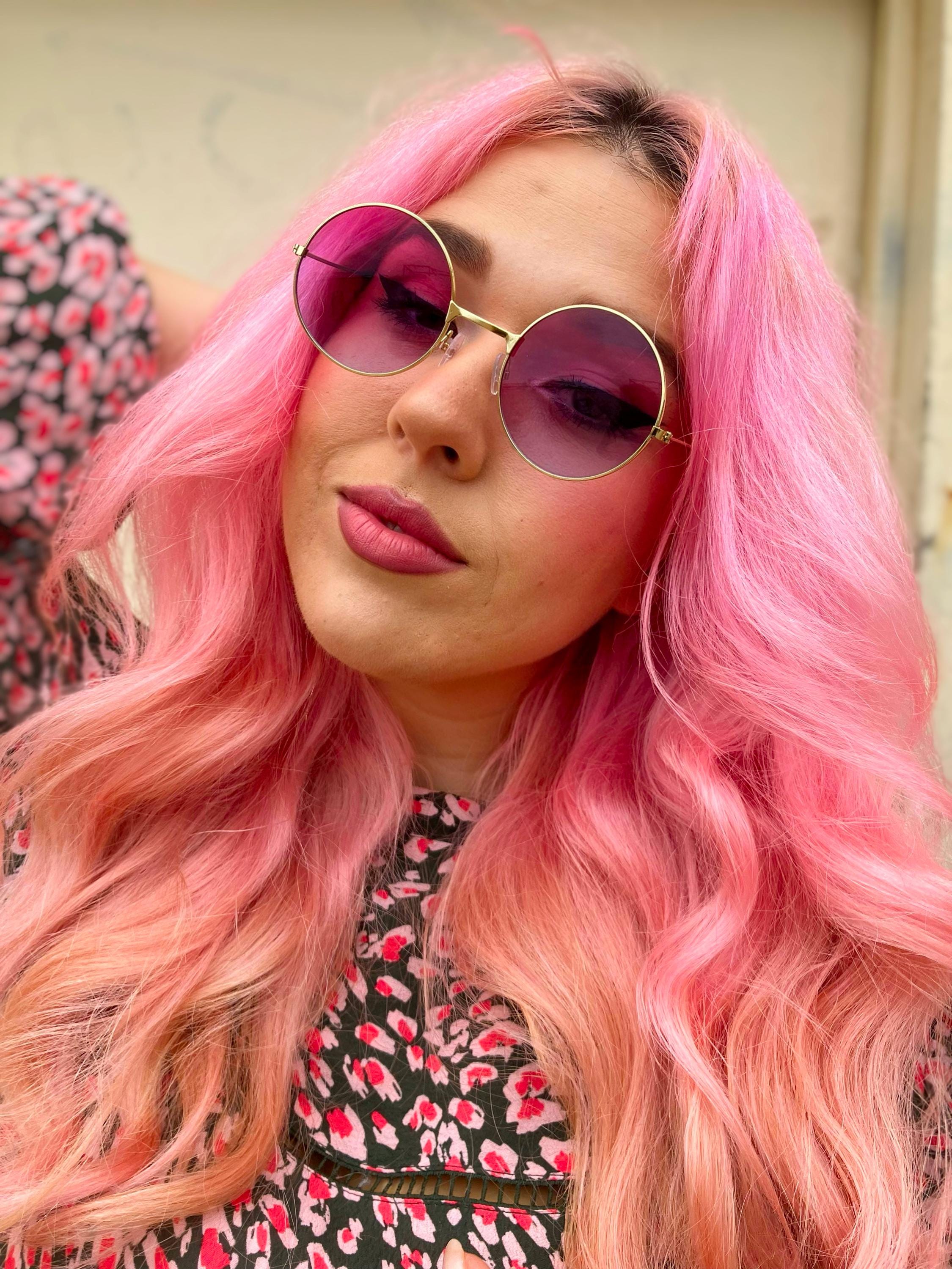 SPY+ Spritzer Clear Pink Sunset Fade Sunglasses – NWT Cloth Bag NEW! Quay Flat Out Baby pink Sunglasses main image 2
