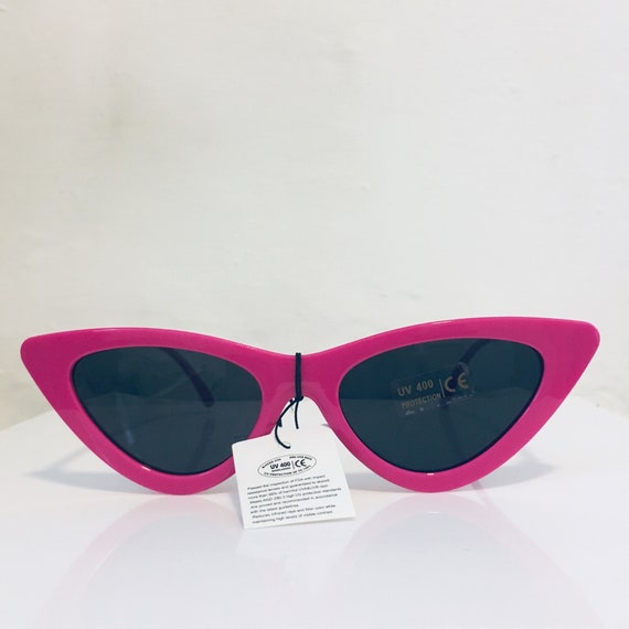 Cat Eye Pink Sunglasses, 50s Style Cat Sunglasses, Pink Sunglasses, Rockabilly Clothing, Vintage Shades, 1950s Pin Up, Retro Cat Eye Wear