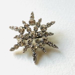 Art Deco Brooch, Sparkle Rhinestone Brooch, Brooch Pin Brooch, Gift For Her, Jewellery, Star Brooch, Brooches Uk, Diamond Style Brooch