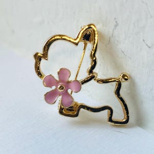 Dog Brooch, Vintage Dog Brooch, Small Brooch, Cute Brooch, Vintage Jewelry, Sweet Dog Brooch, Gift For Her, Ready To Gift, Dog Pin, Pet Gift
