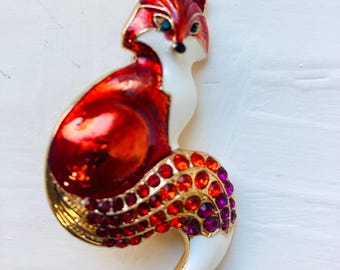 リアスタン LEA STEIN ブローチ キツネ fox ヴィンテージ Lea Stein Fox Head Brooch - Etsy