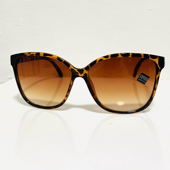 Vintage Tortoiseshell Square Sunglasses: UVA Protected NOS View 4