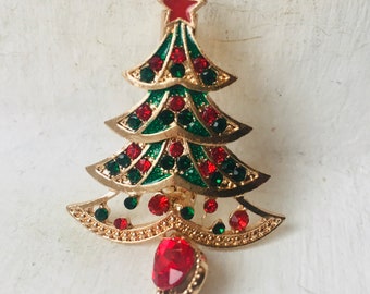 YRUI Women Girls Christmas Brooch with Christmas Tree Design Artificial Diamond Christmas Brooch Pin 1PCS YRUI Women Girls Christmas Brooch with Christmas Tree Design Artificial Diamond Christmas Brooch Pin 1PCS
