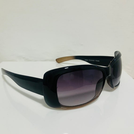 Vintage Sunglasses, Black Bug Eye Sunglasses, Gla… - image 3