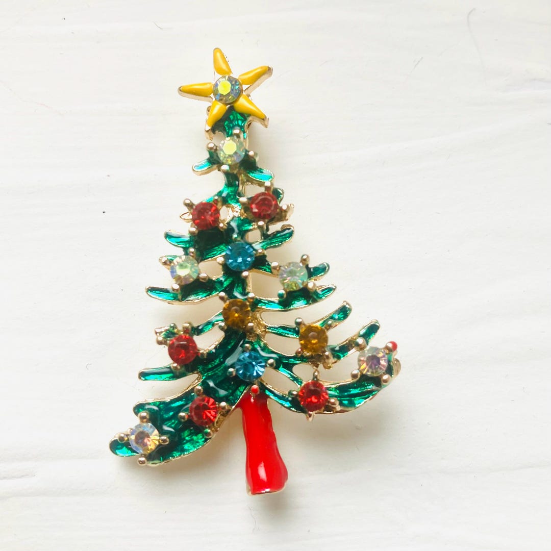 クリスマスツリーのヴィンテージアート クリスマスツリーイルミネーションgreen(アクリル原画) shoko.000015 | その他