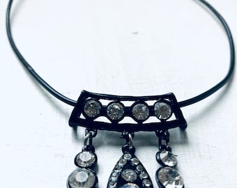 Vintage Necklace, Rhinestone Sparkle Pendant Necklace, Necklace Uk, Woman Necklace, Woman Necklace, Bride Necklace