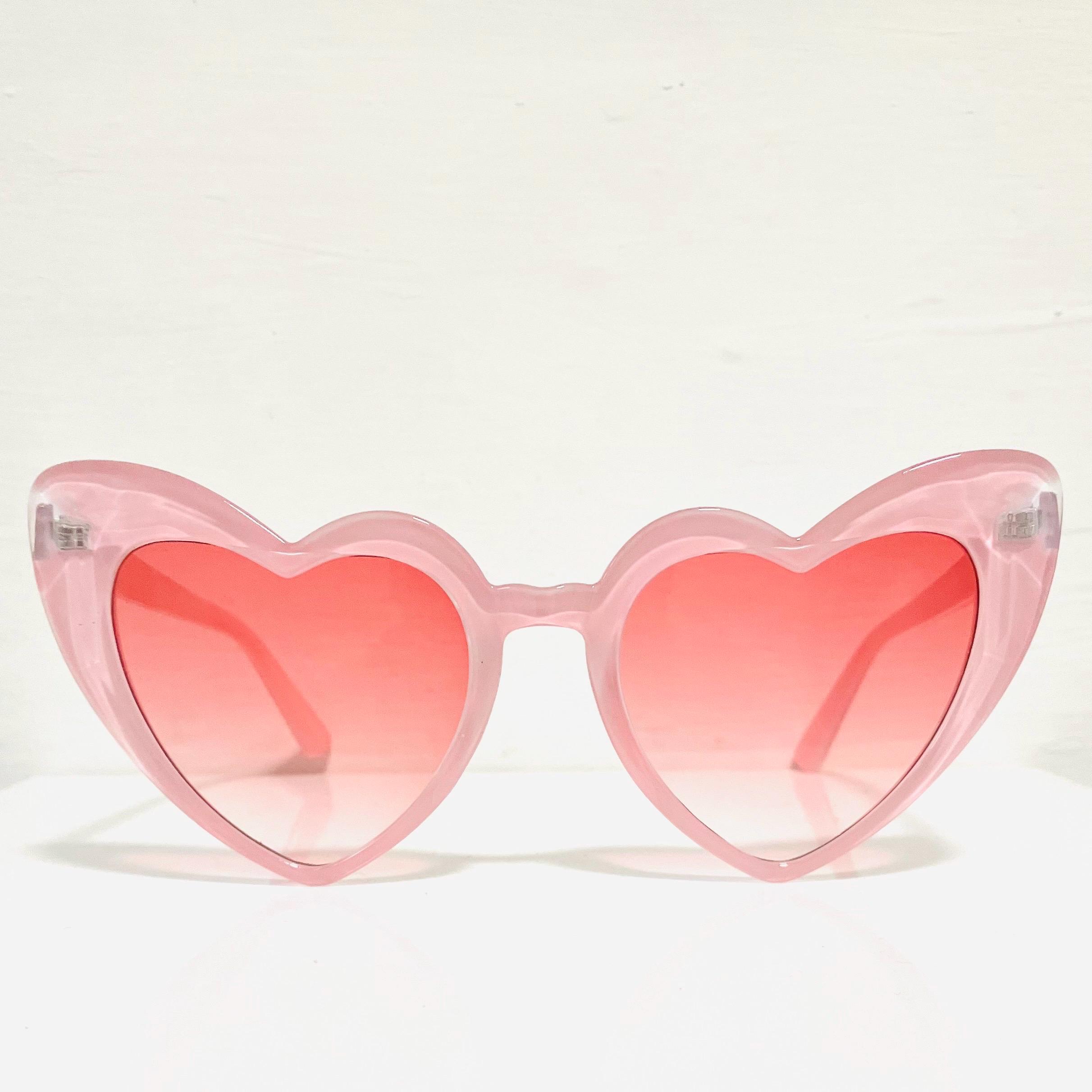 Vintage Pink Heart Sunglasses, Y2K Shades, UVA Protection - Etsy