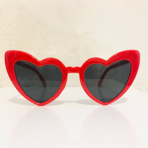 Vintage Heart-Shaped Sunglasses Heart Shape Heart Sunglasses Retro Vintage Boho Translucent  main image 2