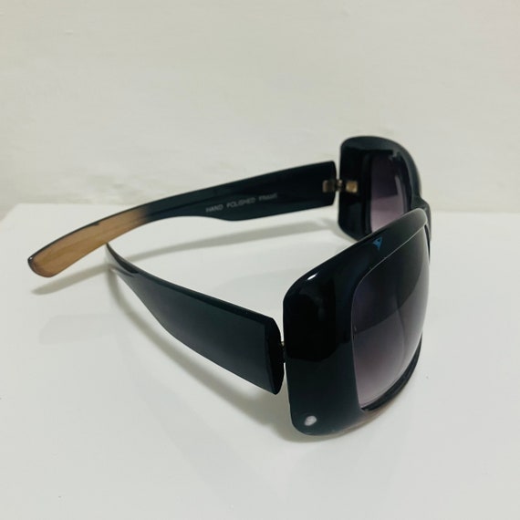 Vintage Sunglasses, Black Bug Eye Sunglasses, Gla… - image 5