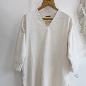 Heavy Cotton slub Plus size tunic in XXL, 3XL, and extra large