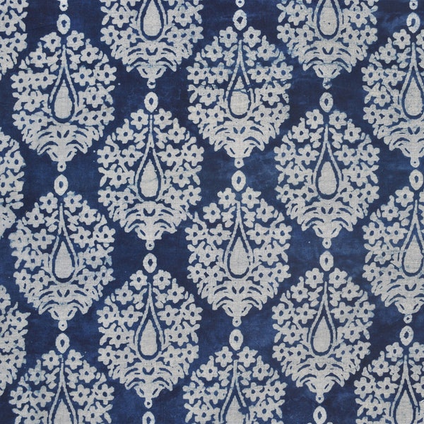 Free Shipping Cotton Block Print Fabric Dress Material Home Furnishing Fabric by the yard