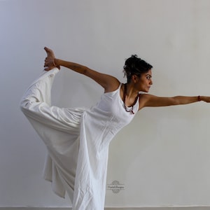 Off white set kurta dhoti pant set in handloom cotton slub fabric for women