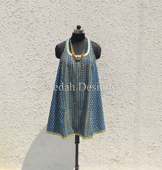 Made to order plus size ajrak block print dress Made to order plus size ajrak block print dress