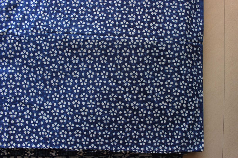 Made to order Indigo block print dress cotton dress, long Maxie dress Option 1