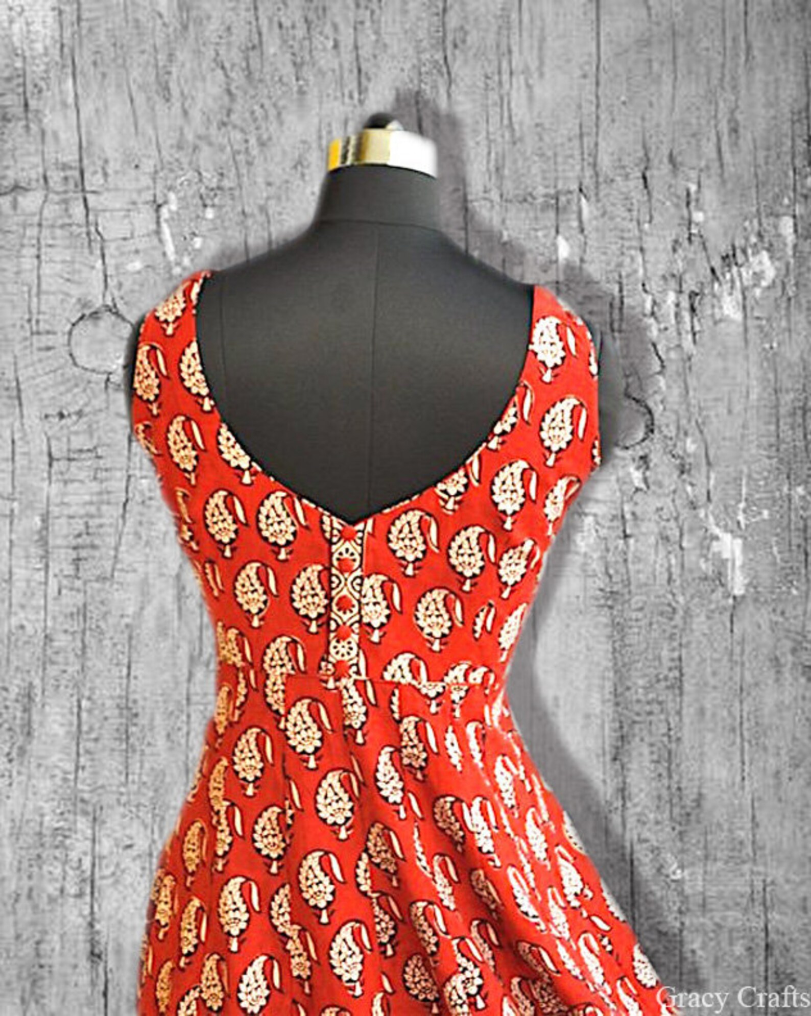 Custom made Block print dress Anarkali suit wholesale supply Etsy