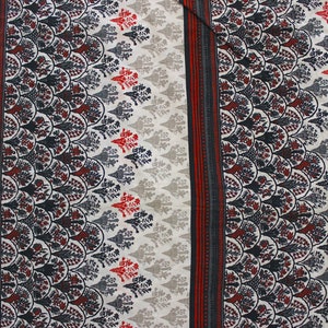 Tissu indien en coton imprimé technique