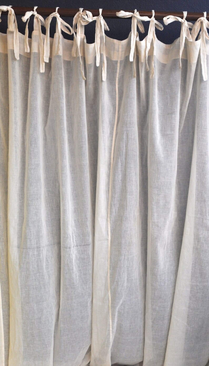 Made to order sheer curtain Cotton Gauze curtains sheer Etsy