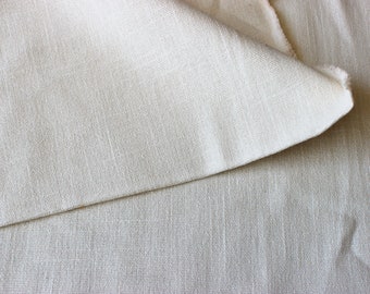 2.5 meters white cotton slub fabric