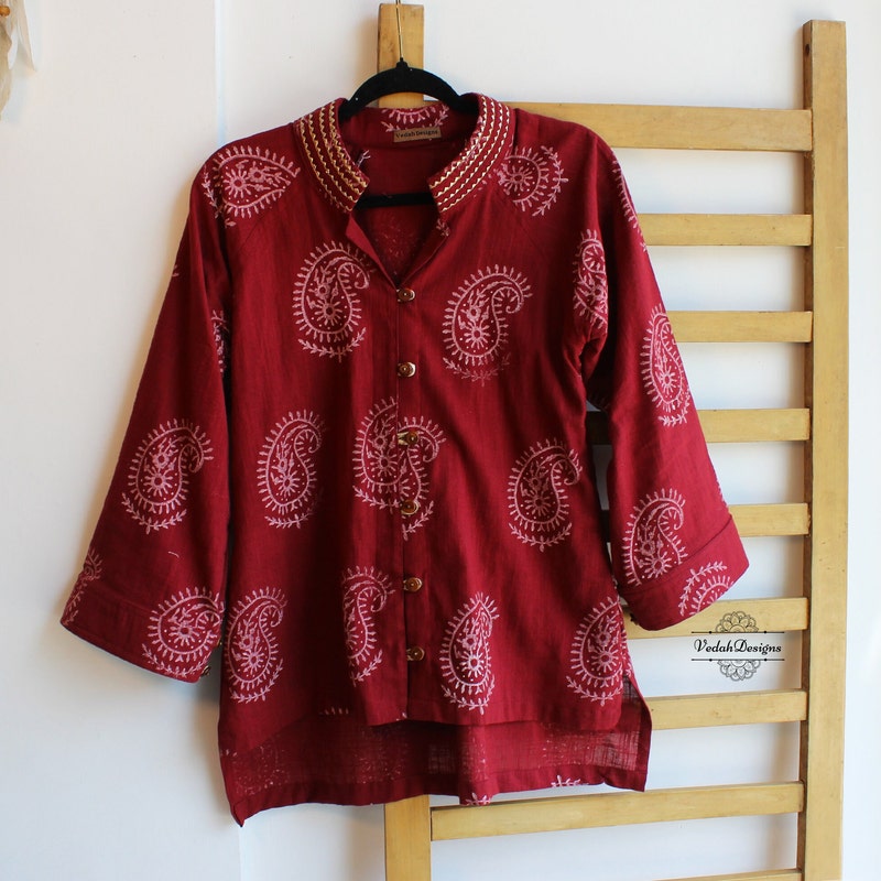 1 PIECE BLOCK PRINTED SHIRT main image 0