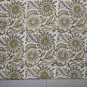 Yellow geometric block print cotton shirt breathable soft cotton shirt Option 2