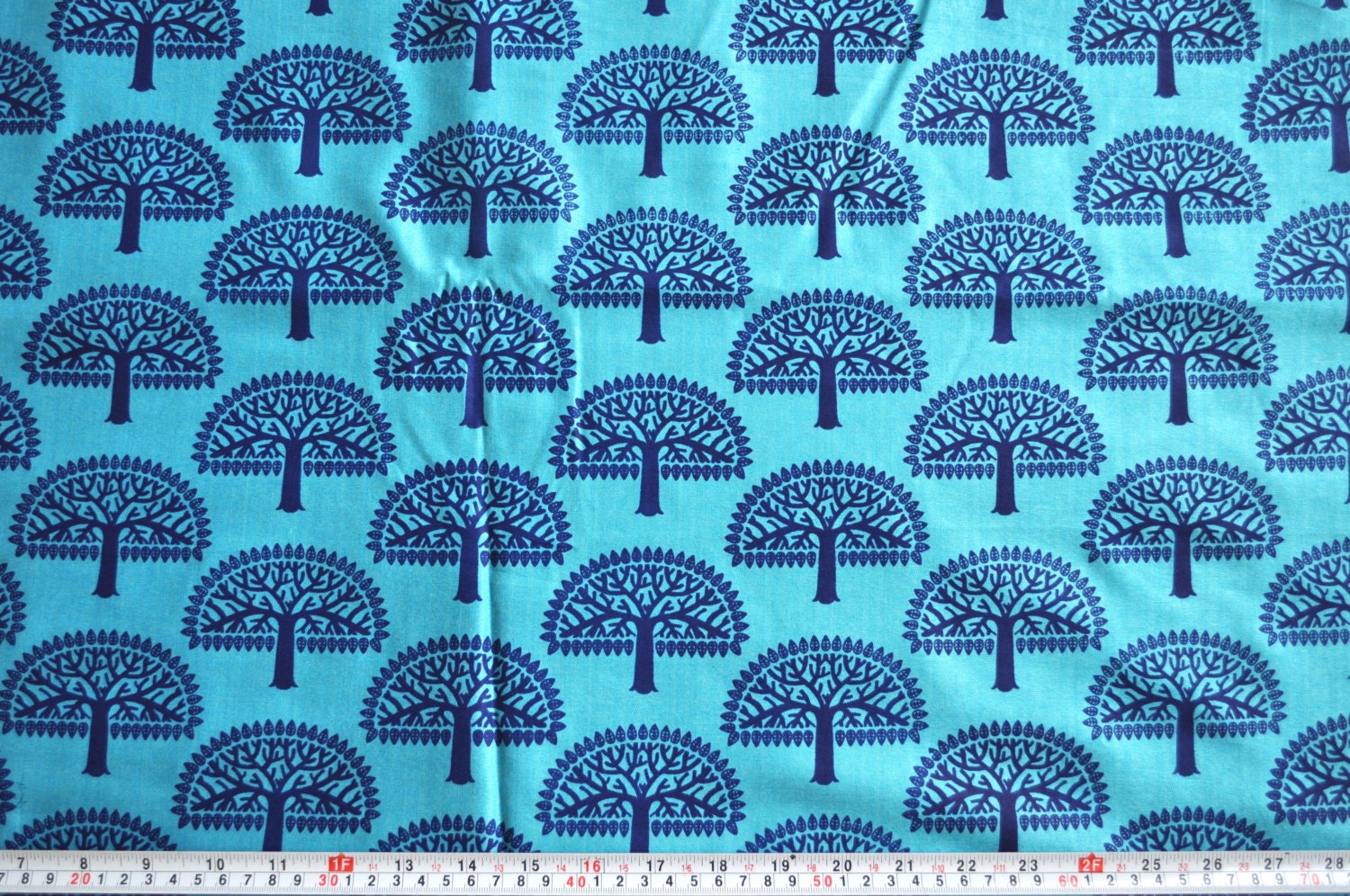 Top quality Tree print cotton silk fabric by the yard Etsy
