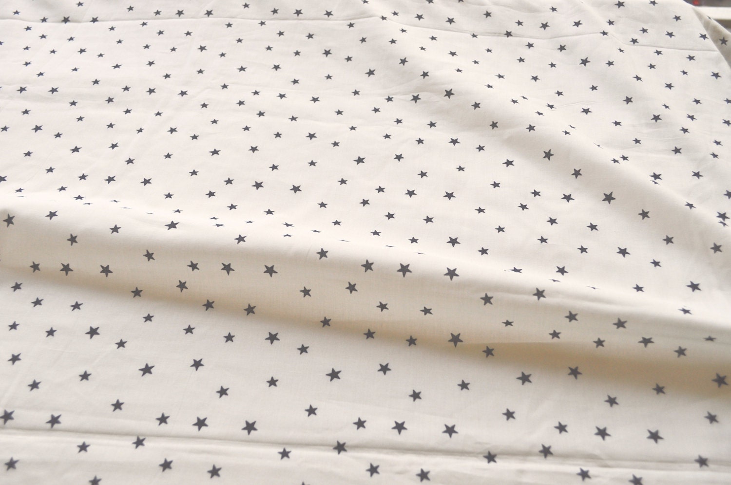 High thread count cotton fabric Star Print cotton supply by Etsy