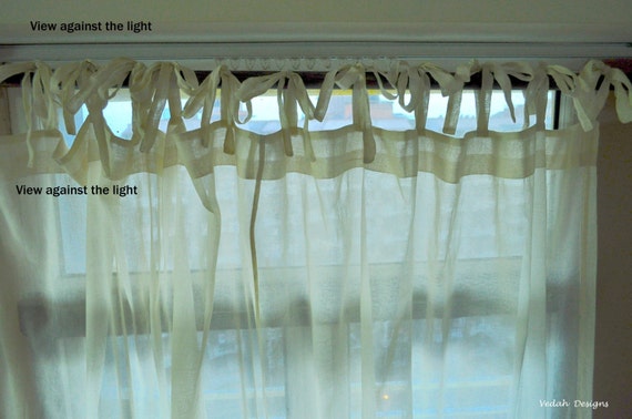 Made To Order Sheer Curtain Cotton Gauze Curtains Sheer Etsy