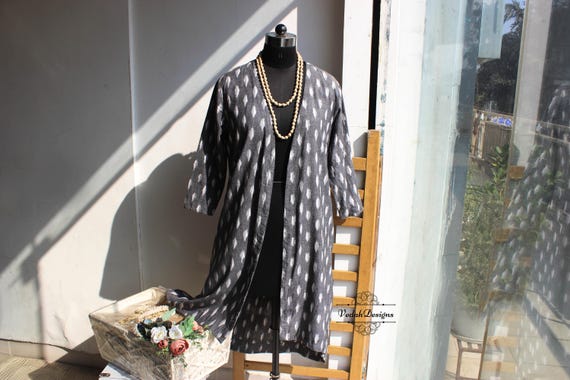 cotton shrug dress for women Cotton Dress One Piece Shrug Vintage Floral Long Shrug Dress Boho Gypsy Hippie Style