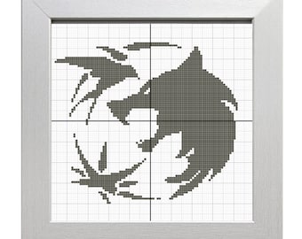 Toss A Coin... - Witcher Cross Stitch Pattern