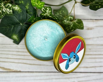 Cool as Ice Glaceon - Eeveelution Soy Wood Wick Candle 8 oz Tin