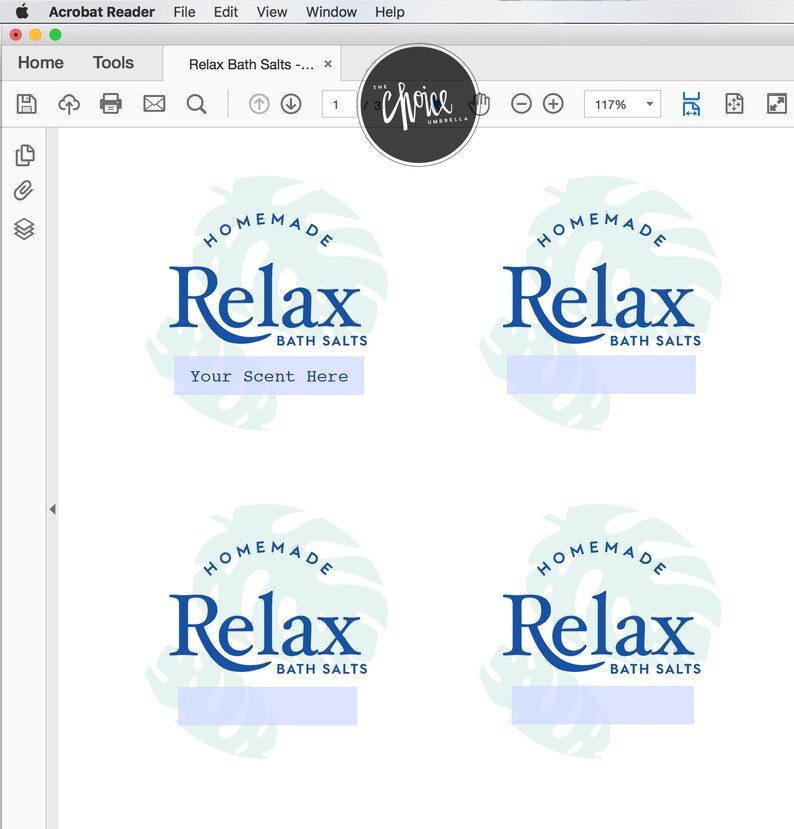 customizable relax bath salts labels etsy