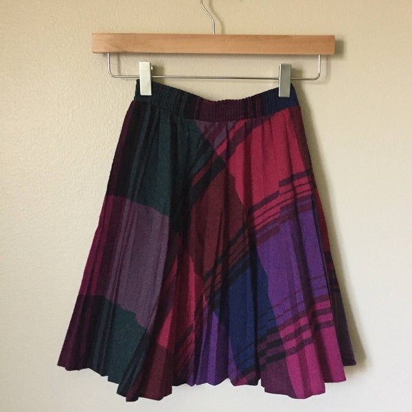 Pink Plaid Skirt - Etsy