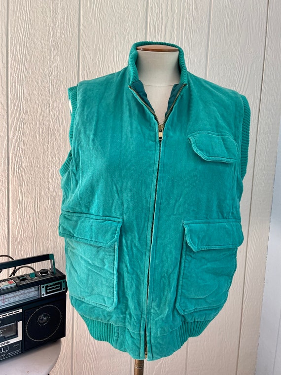 80s Corduroy Vest, Vintage Corduroy Utility Vest … - image 8