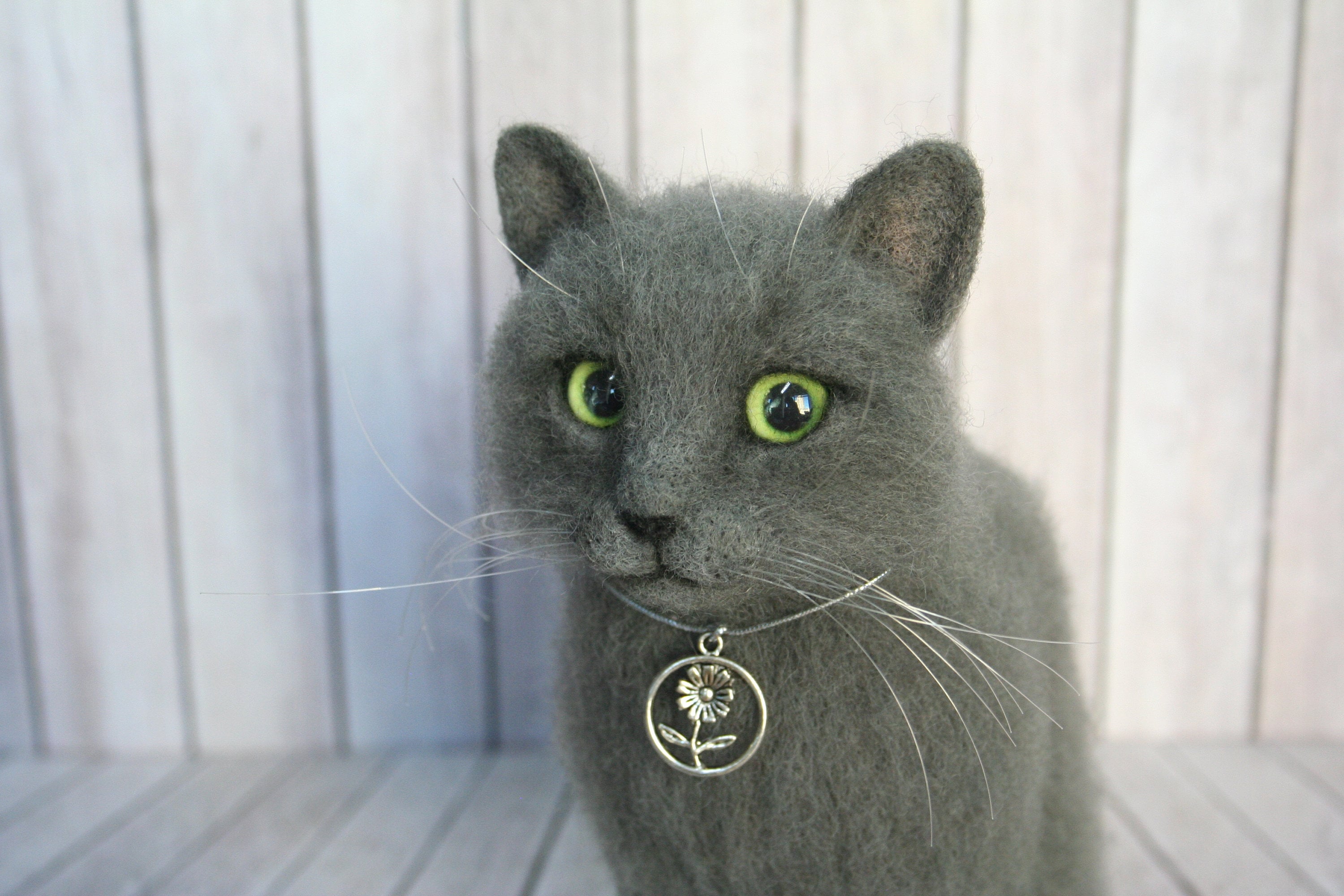 Needle Felted Cat. Gray Felted Cat. Kitten. Custom Cat Etsy UK