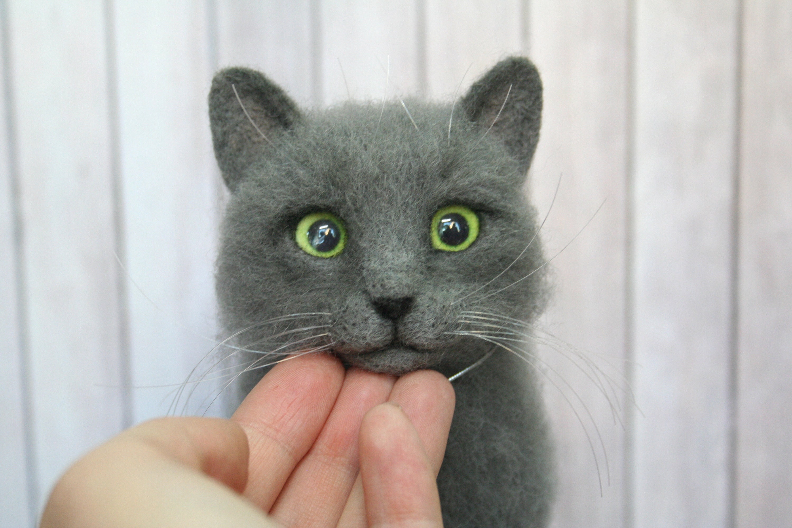 Needle Felted Cat. Gray Felted Cat. Kitten. Custom Cat - Etsy UK