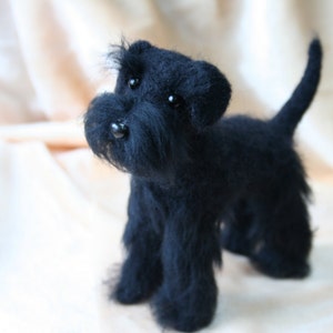 Custom Made Dog Black Schnauzer.needle Felted Schnauzer.needle