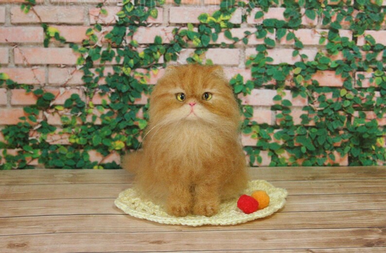 Custom Needle Felted Cat. Cat Memory Pet Portrait. Your Pet Etsy