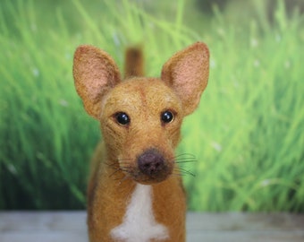 Custom Made Dog. Realistic Felted Dog. Needle Felted Dog. Needle Felted Animal. Soft Sculpture.Felted Animal.Made to order.