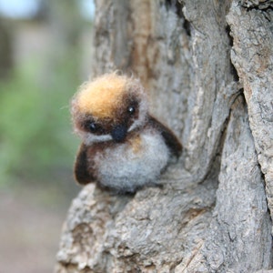 Needle felted bird. Little bird. Miniature. Needle felted animal. Soft sculpture. Made to order image 4