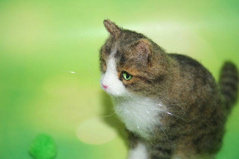 Custom Needle Felted Cat. Cat Memory Pet Portrait. Your Pet Etsy