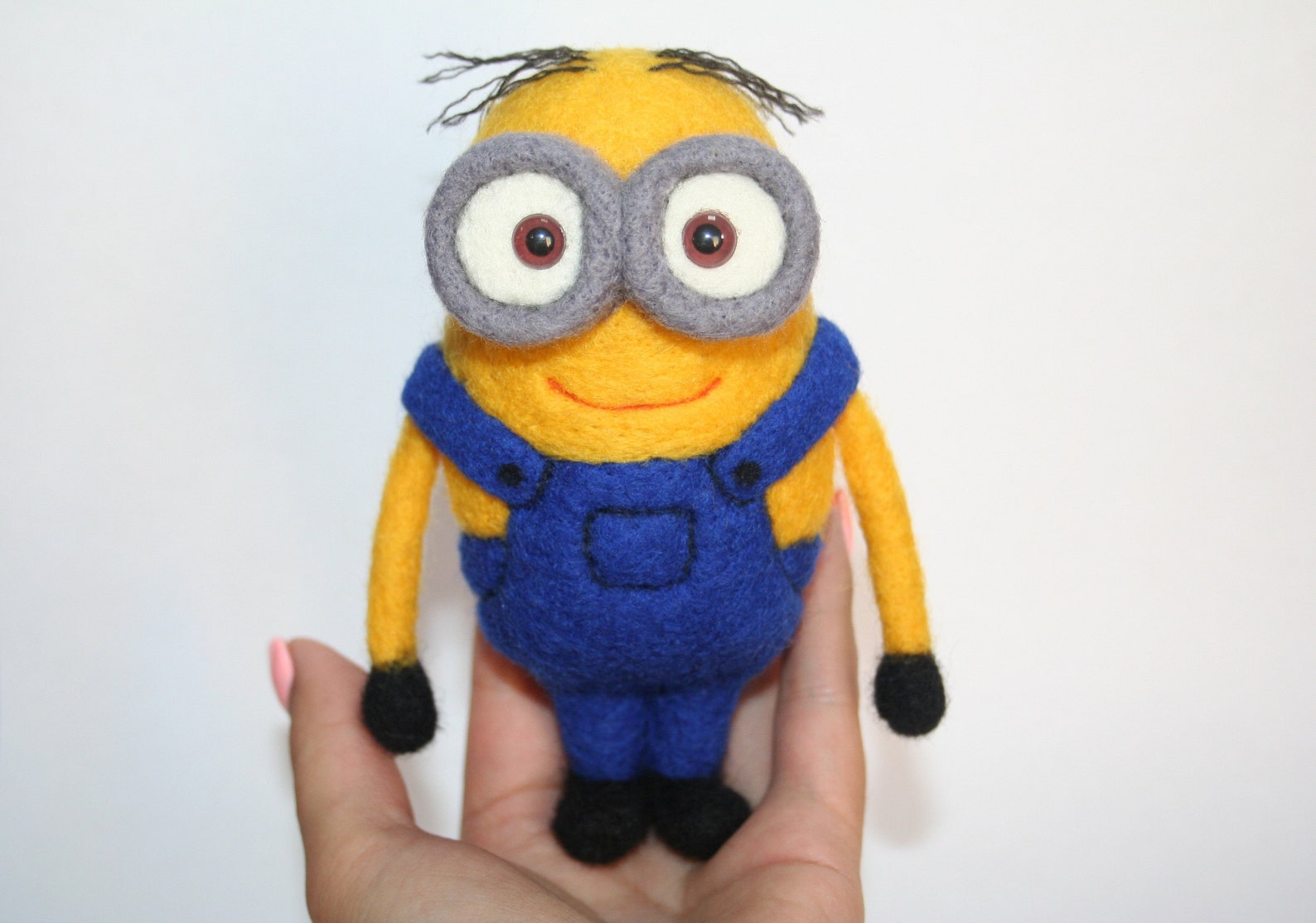 Minion. Neddle Felted Minion. Felt Minion. Felted Minion. Made Etsy