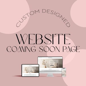 Coming Soon Page for Website