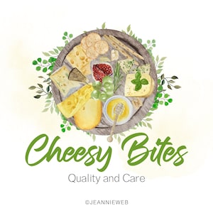 Charcuterie Cheese Board Business Logo Design, Catering and Food Business Branding, Fig and Honey on Grazing Board Logo, Restaurant Logo,
