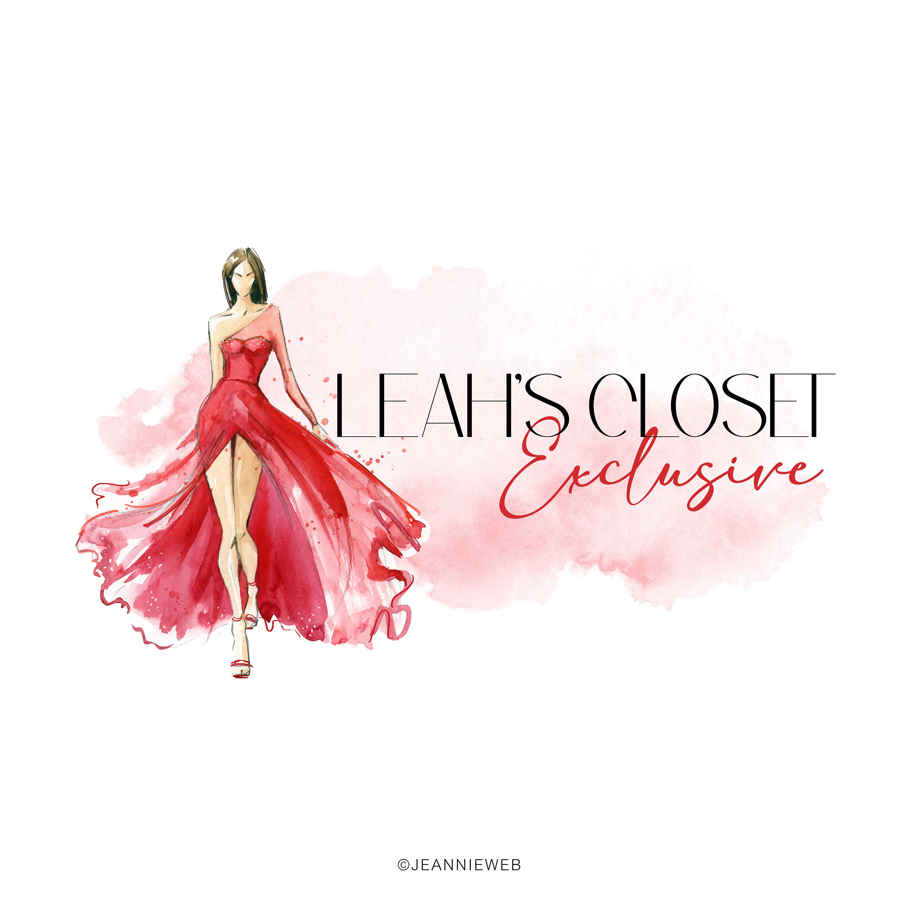 red dress boutique logo Elegance Boutique Logo Design Red Dress Stock Vector (Royalty Free)  2248850891
