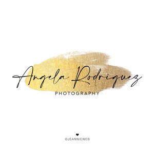 Signatur Logo-Design, Gold handgeschriebenes Logo, Elegantes Logo, Einfaches Minimalistisches Logo, Namen Logo, Text Logo, Vorgefertigtes Logo, Fotografie Logo,
