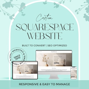Custom Squarespace Website Design, Squarespace Online Store for your Business, Squarespace Shop Website Design, Squarespace Portfolio Site