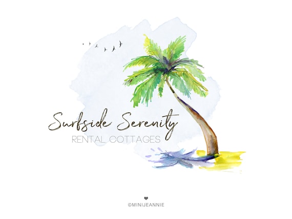 Palm Tree Logo Travel Logo Beach Logo Sea Logo Sea Side Etsy Palm Tree Logo Travel Logo Beach Logo Sea Logo Sea Side Etsy