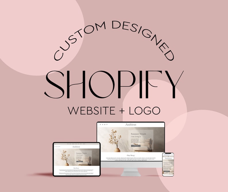 Webbplats och logotyp för Shopify - Företagswebbplats, Shopify-utvecklare, Shopify-expert, Webbplatstjänster, Shopify-tema, E-handelswebbplats bild 1