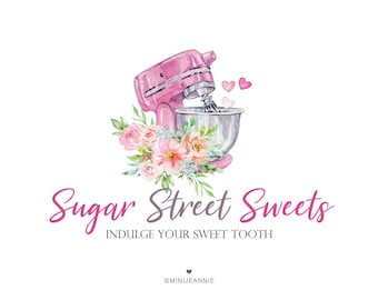 Bakery Logo, Cake Logo, Mixer Logo, Sweet Logo, Baking Logo, Dessert Logo, Cake Shop Logo, Food Logo, Pastry Logo, Cooking Logo, Chef Logo